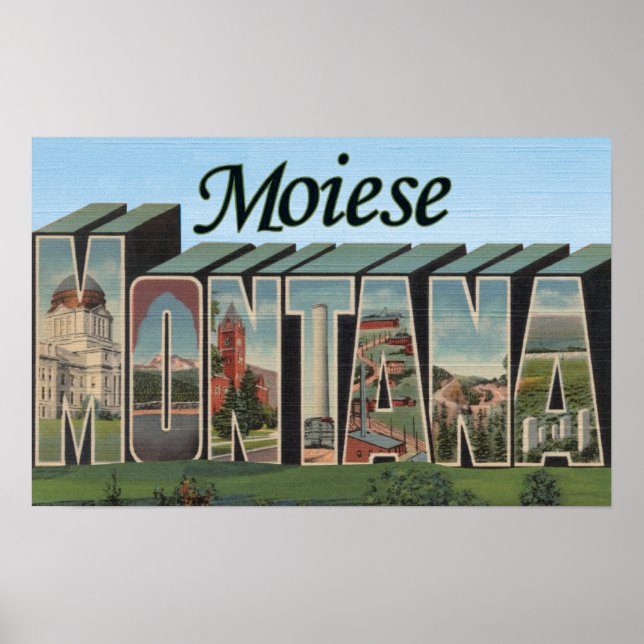 Pôster Moiese, Montana (Frente)