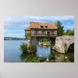 Poster Moinho antigo de Vernon (vieux moulin) - Normandia