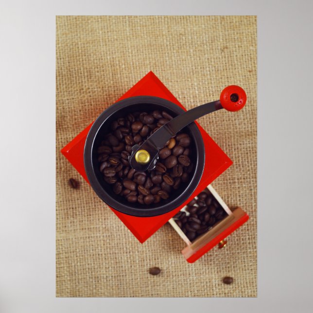 Poster Moinho de café da Vintage (Frente)