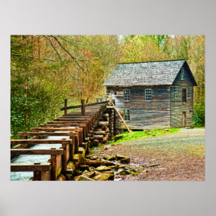 Poster Moinho de Mingus, Great Smoky Mountains