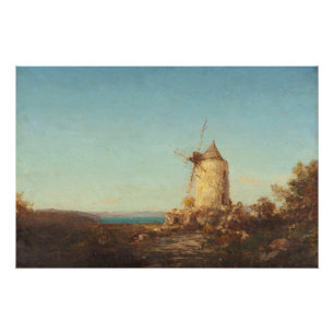 Pôster Moinho De Saint-Mitre, Perto De Martigues