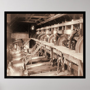 Pôster Moinho de selo Dourado SD do Terra da palha 1888