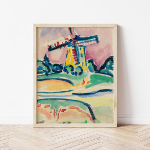 Poster Moinho de vento Ernst Ludwig Kirchner