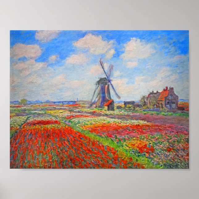 Poster Moinho dos Campos da Tulip Monet (Frente)