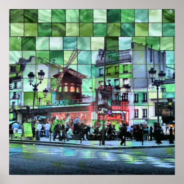 Pôster moinho vermelho (Frente)