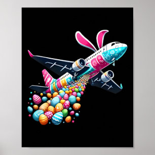 Poster Moinhos De Ovo De Avião Coelho Páscoa Ai