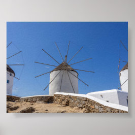 Poster Moinhos de vento de Mykonos