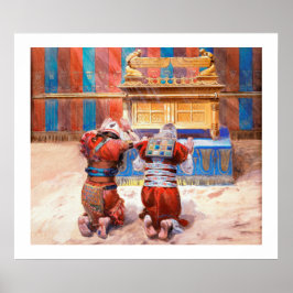 Poster Moisés e Joshua no Tabernacle por James Tissot