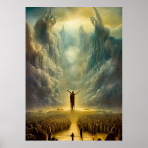 Poster Moisés parting of water