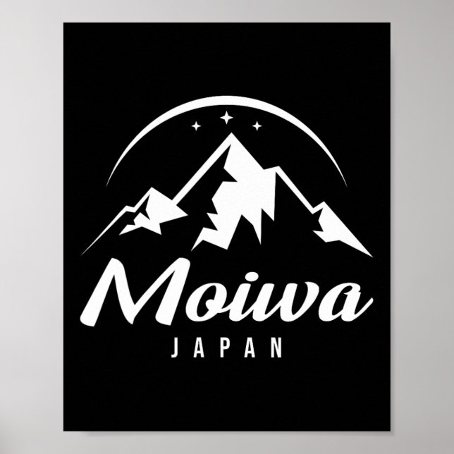 Poster Moiwa Japan Ski Resort Skiting Snowboard (Frente)