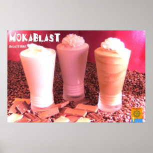 Pôster Mokablast misturou bebidas