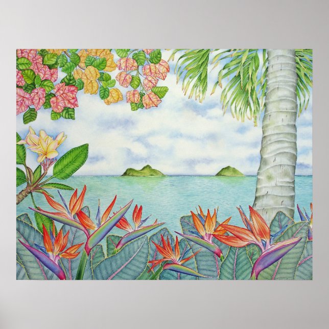 Pôster Mokuluas, Havaí (Frente)