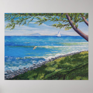 Poster Mola de praia Crescente