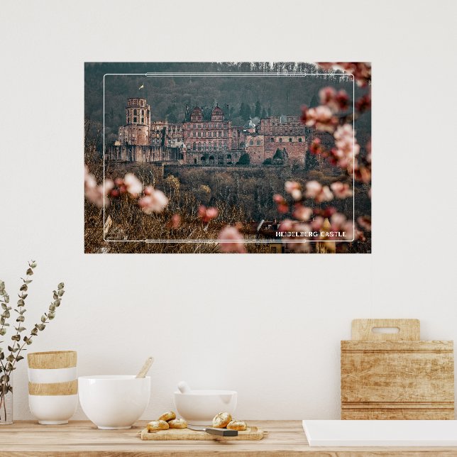Poster Mola do Castelo de Heidelberg – Romântico Castelo  (Cozinha)