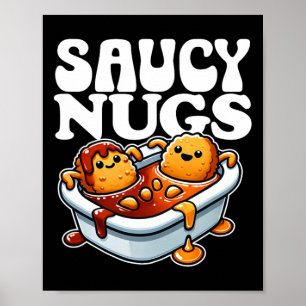Poster Molcy Nugs Cartoon Comida Funny Churrasco Molce Fr