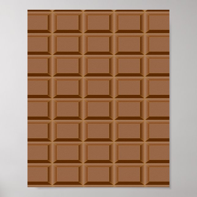 Poster Moldes de chocolate marrom (Frente)