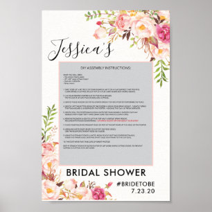 Poster Moldura de Cartaz de Adereço de Foto de Rosa Antig