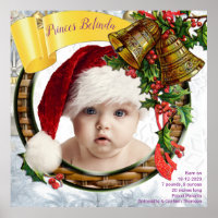 Moldura de foto de bebê de Natal