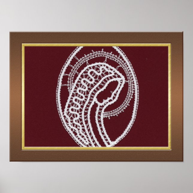 Poster Moldura de madeira elegante com foto personalizada (Frente)