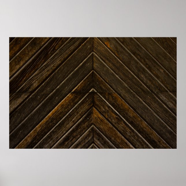 Poster Moldura de madeira marrom (Frente)