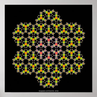 Pôster Molécula de Flor