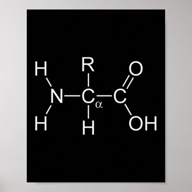 Poster Molécula De Proteína - Giro E Química - Construção (Frente)
