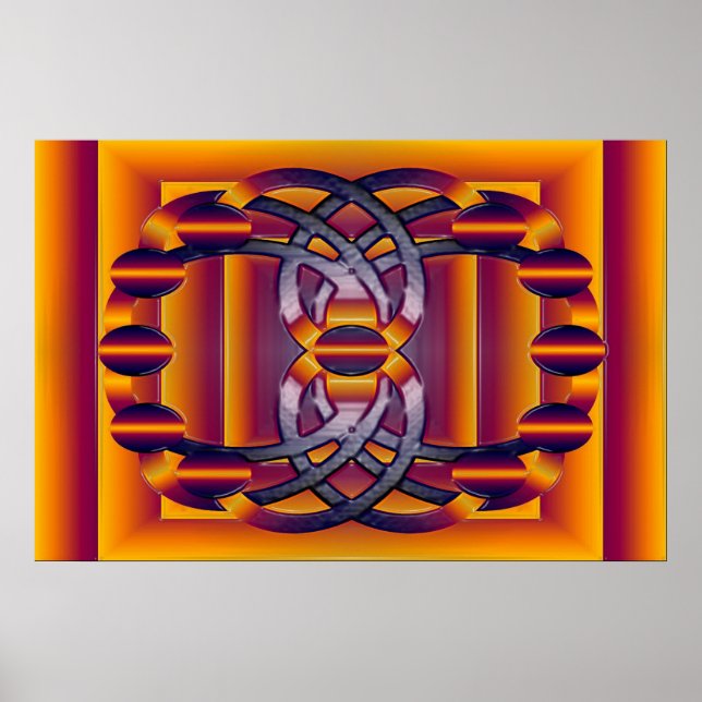 Pôster Molécula Luminosa (Frente)