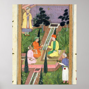Pôster Molhe jardins, do álbum de Clive (gouache no pa