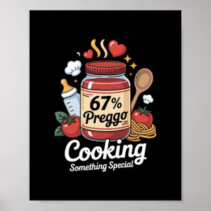 Poster Molho Preggo Massa Anúncio de Gravidez Engraçado 6