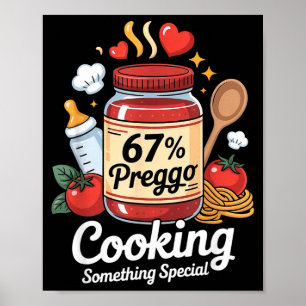 Poster Molho Preggo Massa Anúncio de Gravidez Engraçado 6