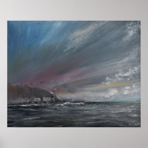 Poster Moltke Jutland 1916. 2014