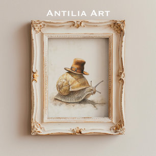 Poster Moluscos Gastoópodes — Pintar Colheres De Sopa Whi