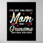 Poster Mom And Grandma Birthday<br><div class="desc">Mom And Grandma Birthday</div>