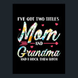 Poster Mom And Grandma Birthday<br><div class="desc">Mom And Grandma Birthday</div>