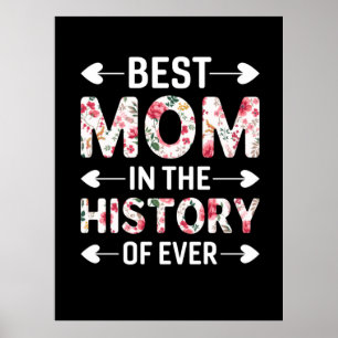 Poster Mom Art Best Mom In The History