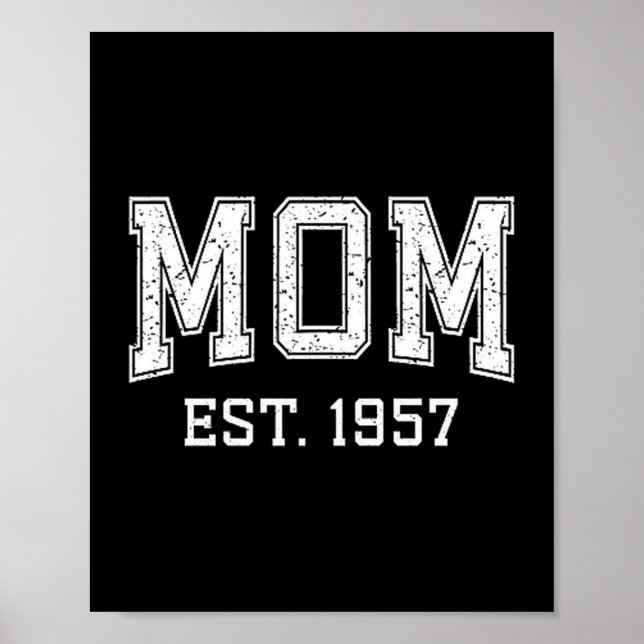 Poster Mom Est 1957 D Mother’s Day Ized Premium Tri-blend (Frente)