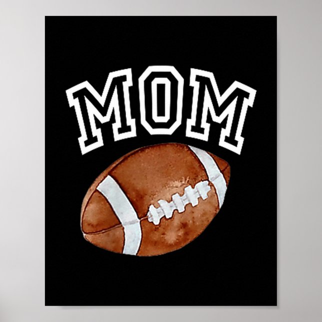 Poster Mom Of The 1 Year Old Football Birthday Boy Family (Frente)