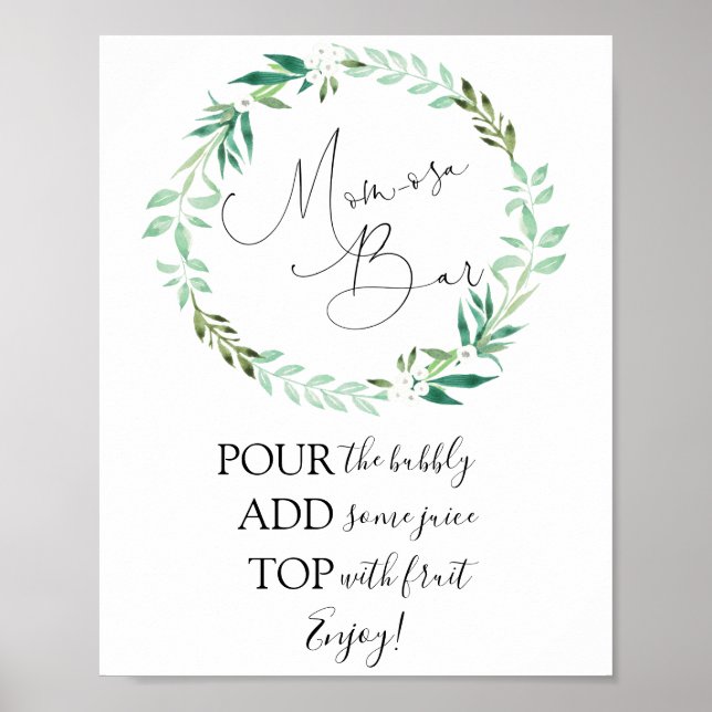 Poster Mom-osa Bar Sign (Frente)