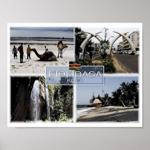 Poster Mombasa - Quênia - Mosaico -