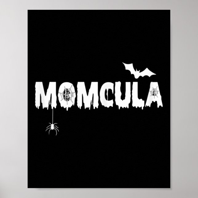 Poster Momcula Tee Mamãe cula Halloween (Frente)