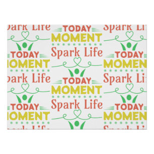Pôster Momento Atual, Saco de Tote Life Spark