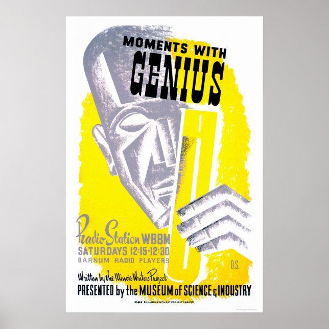Poster Momentos com o Genius 1941 WPA (Frente)