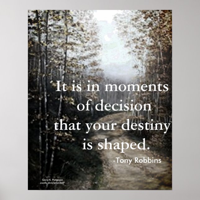 POSTER MOMENTOS DE DECISÃO TONY ROBBINS (Frente)