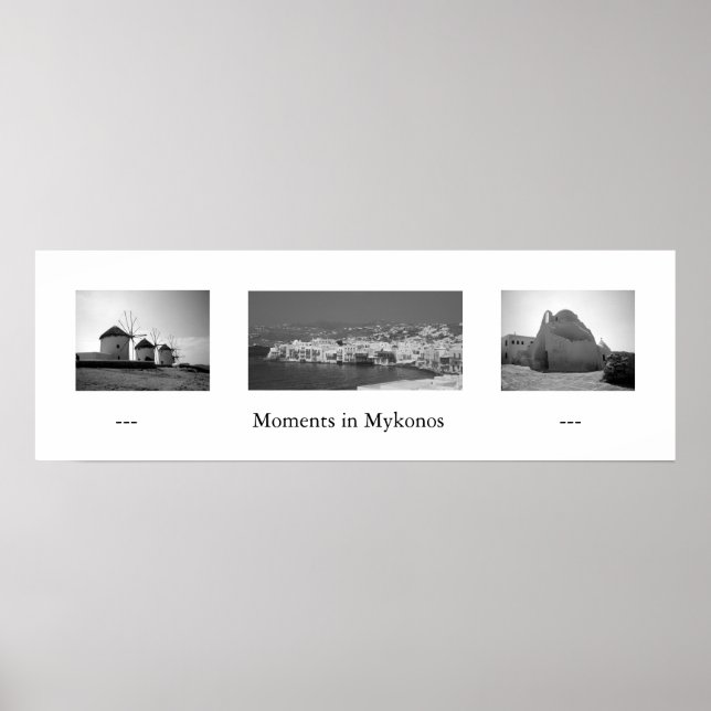 Poster Momentos em Mykonos (Frente)