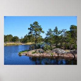 Poster momentos memoráveis escandinávia, fiorde Suecia