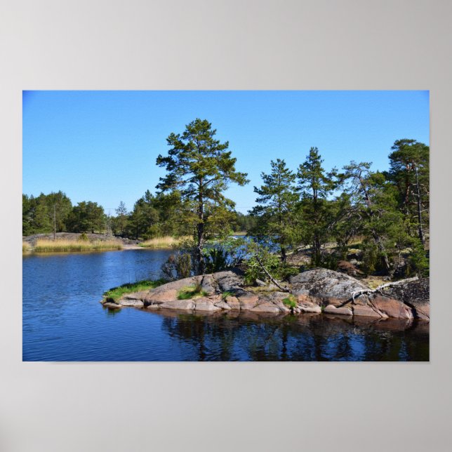 Poster momentos memoráveis escandinávia, fiorde Suecia (Frente)