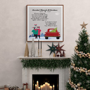 Pôster Momentos Preciosos Poema de Natal para Casal LGBTQ