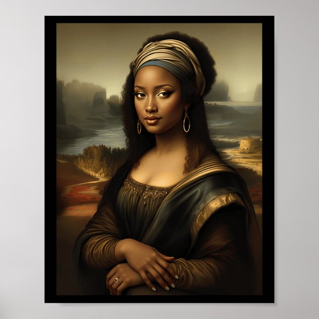Poster Mon Africano de História Negra Americana da Mona N (Frente)