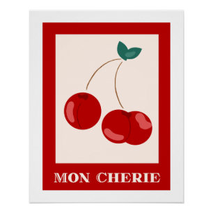 Pôster Mon Cherie French Minimalist Chic Wall Art