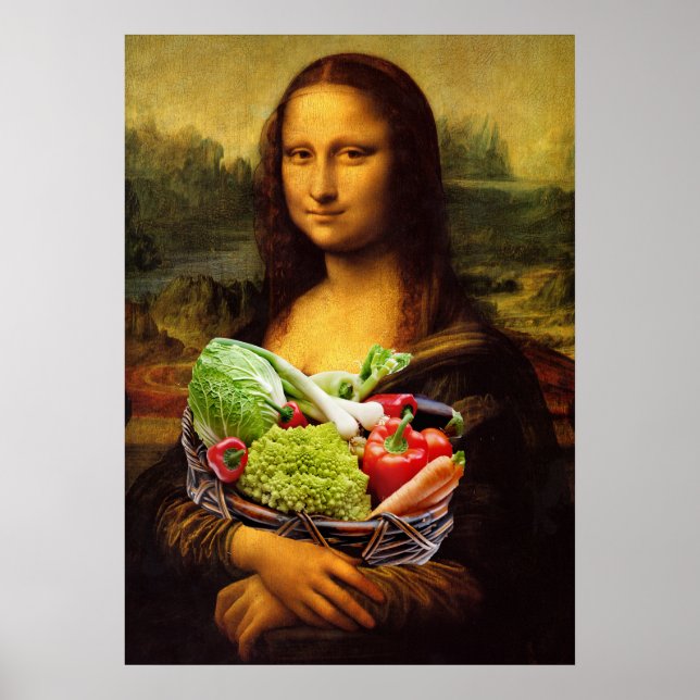 Poster Mona Lisa ama legumes (Frente)